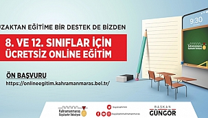 Büyükşehir'den Ücretsiz Çevrimiçi Eğitimi