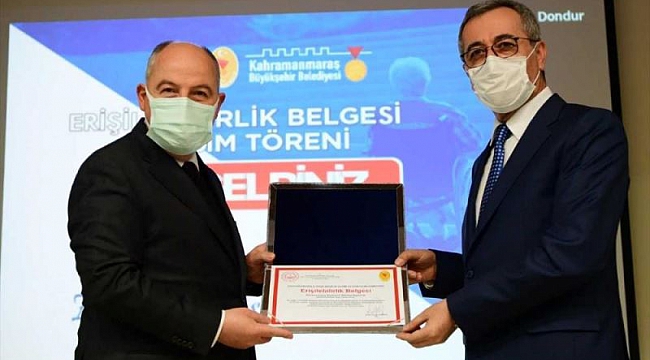 Kahramanmaraş'ta toplu taşıma araçlarına "ERİŞEBİLİRLİK" belgesi verildi..