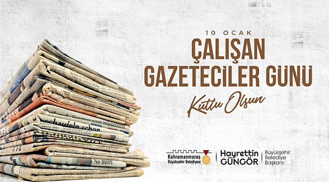 ''GAZETECİLİK, ÇOK ÖNEMLİ VAZİFELER ÜSTLENEN SAYGIN BİR MESLEK DALIDIR''