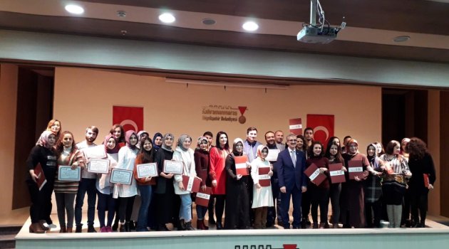 46 KURSİYERE KATILIM BELGELERİ VERİLDİ..