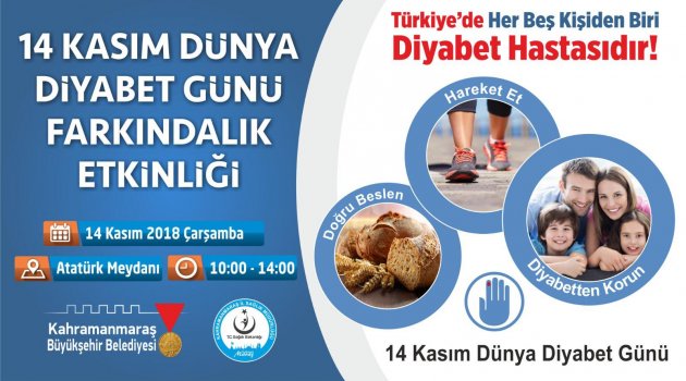 BÜYÜKŞEHİR'DEN DİYABET ETKİNLİĞİ..