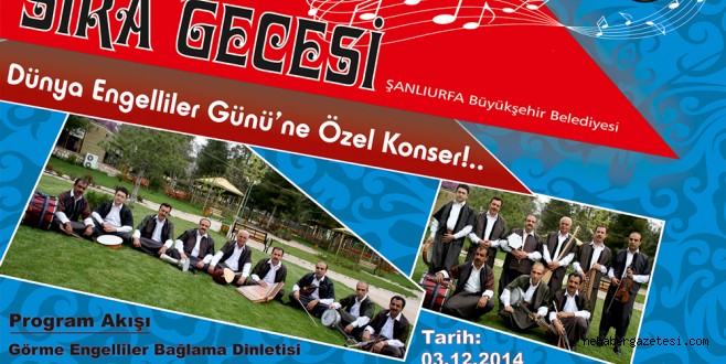 DÜNYA ENGELLİLER GÜNÜNE ÖZEL KONSER…