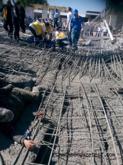 KAHRAMANMARAŞTA İNŞAAT ÇÖKTÜ 4Ü AĞIR 9 YARALI VAR