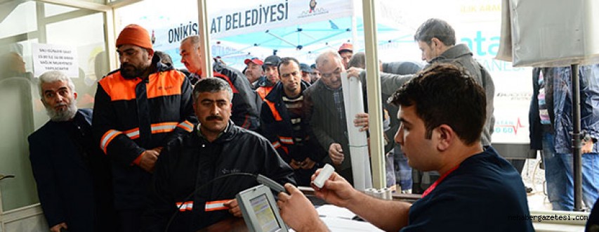  Onikişubat Belediyesi,Temizlik Personelini Sağlık Taramasından Geçirdi