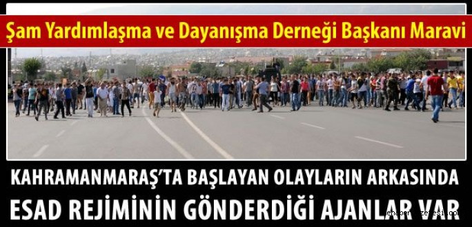 Şam Yardımlaşma Ve Dayanışma Derneği Başkanı Maravi'de Provokasyon Var Dedi