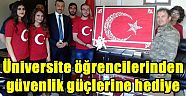 KSÜ öğrencilerinden güvenlik güçlerine anlamlı hediye