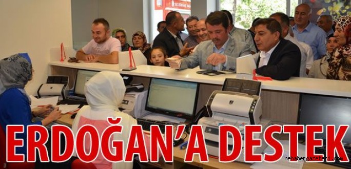 Türkoğlu'ndan Cumhurbaşkanı Adayı Erdoğan'a Destek